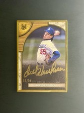 2025 Topps Museum Collection Orel Hershiser Museum Gold Frame Auto /10