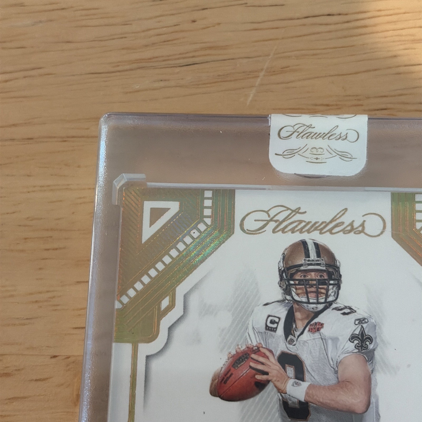 2023 Panini Flawless Greats Drew Brees Gold /25 Saints view 3
