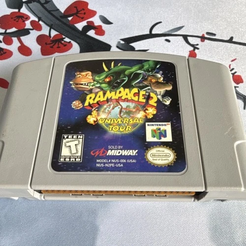 Rampage 2: Universal Tour Nintendo 64 NTSC-U/C 1999 Midway Multiplayer