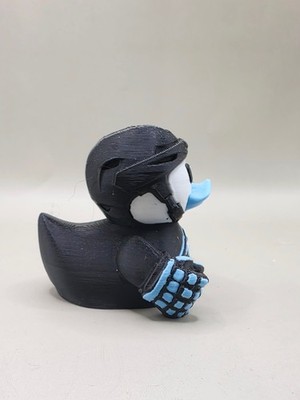 Salt Lake Blue Black Hockey Duck | 3D Printed Fan Gift | Game Day Decor