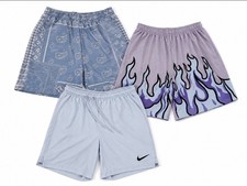 Boys Shorts Lot of 3 Size Small Nike Dri-FIT Purple Flame Blue Paisley