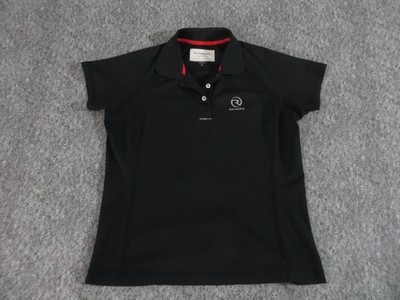 Henri LLoyd Riviera Polo Shirt Womens Medium Short Sleeve Pullover Black