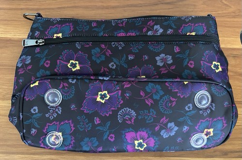 Lug Samba XL Fall Floral Crossbody Purse RFID Boho Floral Black NWOT - Picture 5 of 10