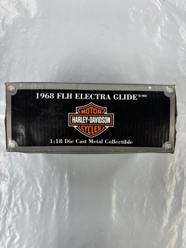 1968 FLH Electa Glide Harley Davidson Maisto 1/18 Die Cast Bike HD Toy 2003