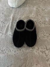 UGG Tasman Black Suede Slippers