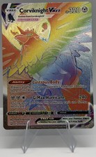 Corviknight Vmax 171/163 stili di battaglia quasi nuovo full art arcobaleno segreto raro Pokemon 