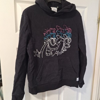 Topman Ren & Stimpy Hoodie Schwarz Xsmall Top Zustand