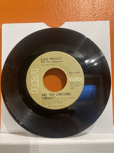 Elvis Presley Are You Lonesome Tonight ? 7” Vinyl Single RCA -2699 ...