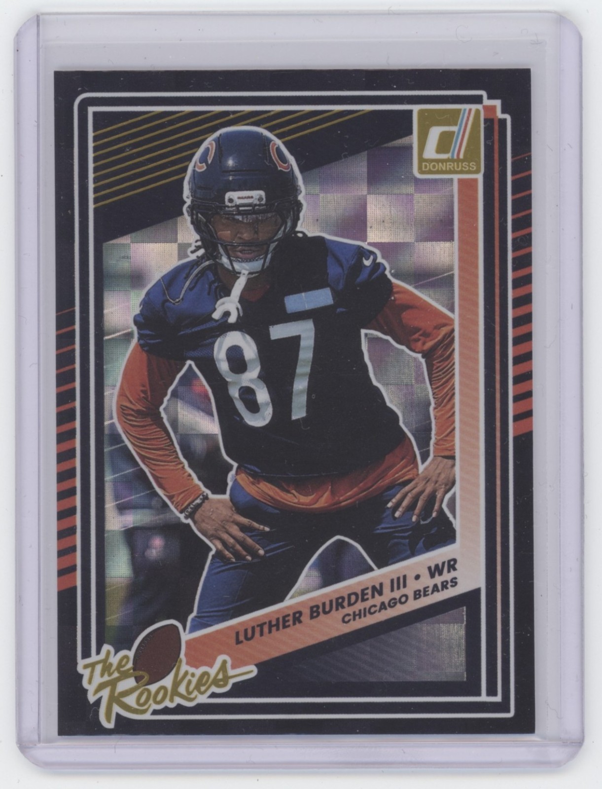 2025 Panini Donruss The Rookies Black Checker Board Luther Burden III Bears