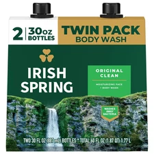 Irish Spring Body Wash for Men, Original Clean, 30 fl. oz., 2 pk. (Free SHIPPING