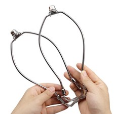 9 Inch Lamp Harp Set Detachable Heavy Duty Metal Lampshade Bracket with Polis...