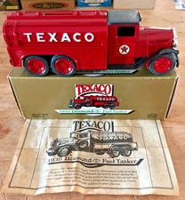 1990 Ertl Texaco 1930 Diamond Fuel Tanker Bank Series 7
