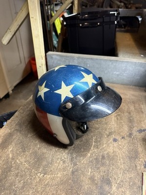 monoキャプテンアメリカ Vintage Rare Captain America Easy Rider Motorcycle Racing Helmet