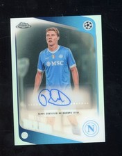 2025 Topps Chrome UEFA UCC Rasmus Hojlund Auto Silver Refractor