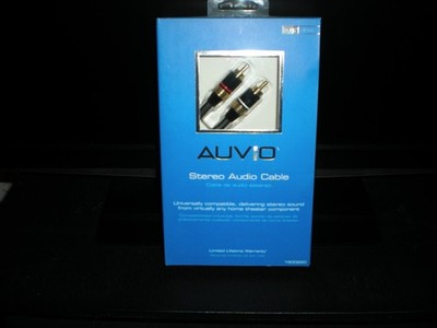 Auvio Stereo RCA Cables Pair ( New ) 3 Feet