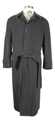JP Tilford x Harry Rosen Mens Charcoal Wool Non-Shaatnes Overcoat 40R Canada