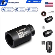 Durable 12 Inch Drive 33 Mm 6 Pt Impact Socket - Chrome Molybdenum Construction Durable 12 Inch Drive 33 Mm 6 Pt Impact Socket - Chrome Molybdenum Construction