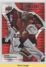 2021-22 Upper Deck Allure Rookies Red Rainbow Ivan Prosvetov #113 READ 12sm