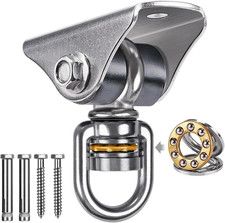 1000 LB Silent Swing Hanger with Bearing Stainless Steel 360 Swivel Mount Hook