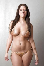 Vintage Photo 8.5x11   31103 Lovely Gal Posing In Bikini