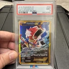 2016 POKEMON BREAKPOINT M GYARADOS #123 FULL ART SECRET PSA 9 MINT