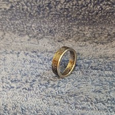 Kentucky Handcrafted 90 Silver Washington Quarters coin ring, 7-1/2 2001