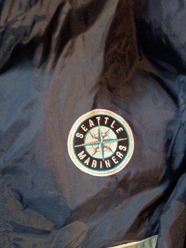 Vintage Seattle Mariners Windbreaker Pullover Jacket Logo Athletic Size Large - Picture 3 of 11