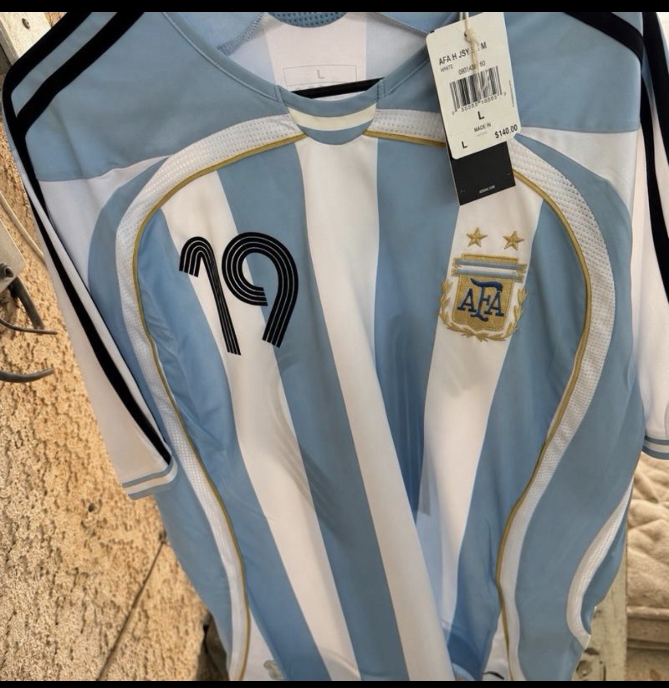 Messi Jersey Authentic #19 Argentina