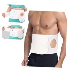 Ostomy Support Belt  Adjustable Prevent Parastomal Hernia M 32.2-39.3in White