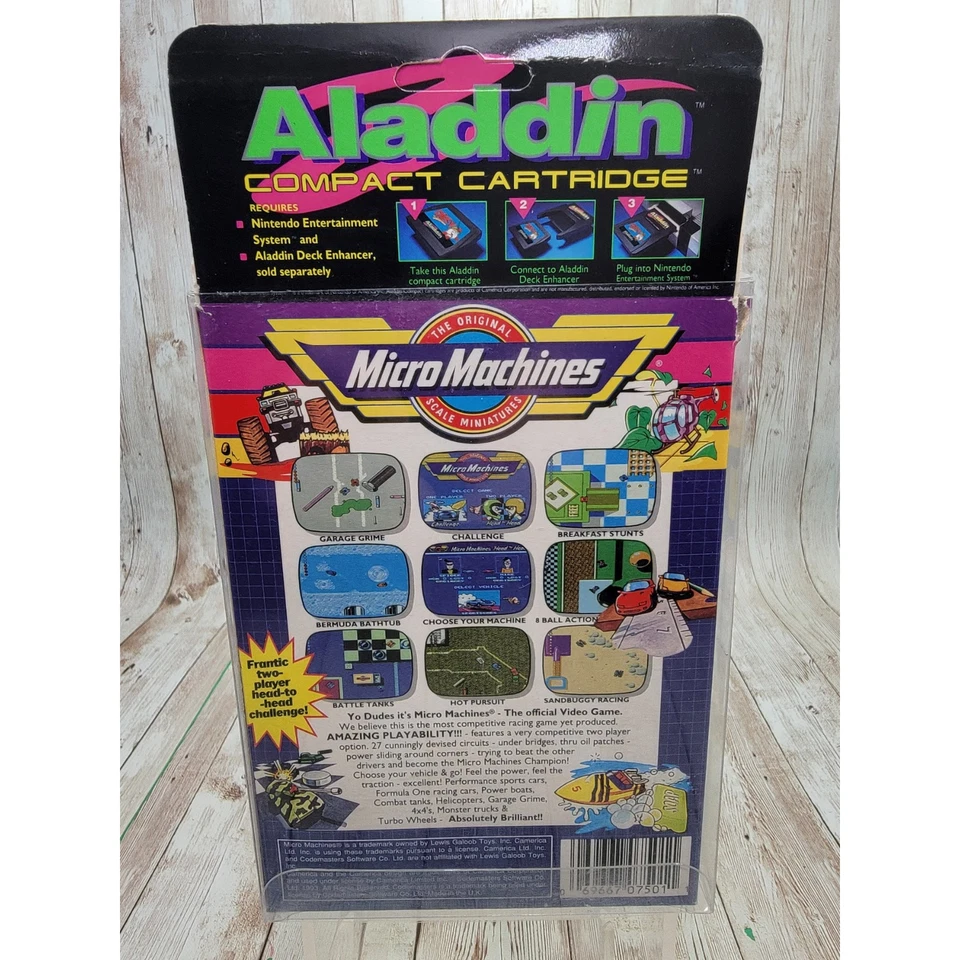 Micro Machines Aladdin (Nintendo NES) NEW in Box  - Image 2 of 4