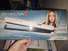Remington Shine Therapy Straightener 230°C Ceramic Plates Digital Display White