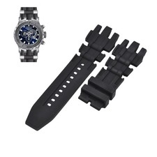 Subaqua 80396 26mm Black Rubber Watch Strap For Invicta