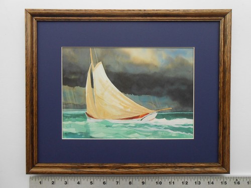 Chet Reneson RUNNING THE STORM 11x14 framed 5.25 546 | eBay
