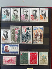 timbres France : 1972 YT n° 1706 à 1710, 1727, 1728, 1734 à 1736, 1718 NEUF **