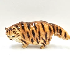Vintage Shafford Japan Fat Chunky Cat Kitty Ceramic Figurine Orange Tabby Ginger