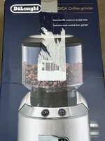 DeLonghi Coffee Grinder Dedica KG 520.M (Silver/Black, 150 Watts)