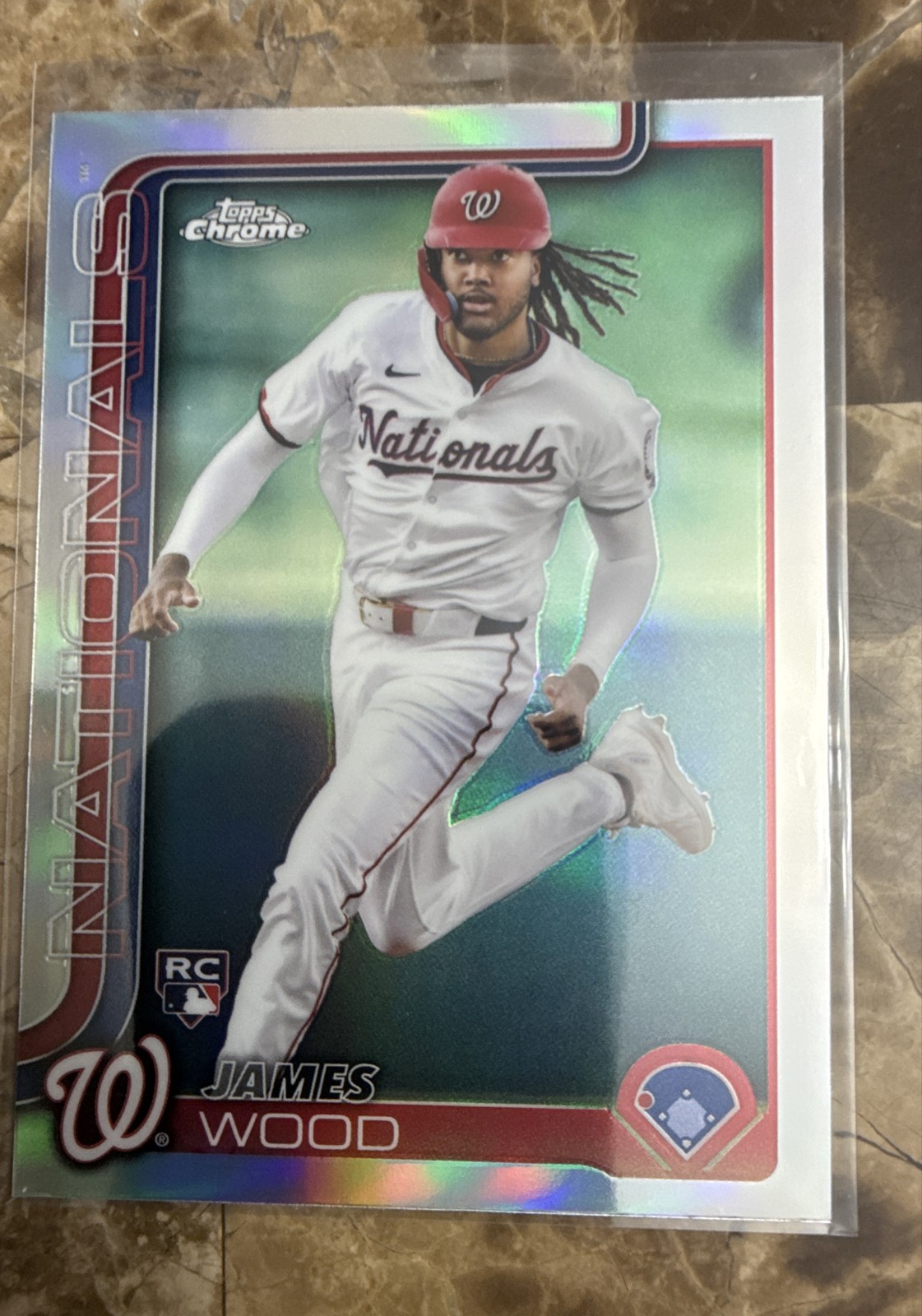 2025 Topps Chrome - James Wood #132 Refractor (RC)