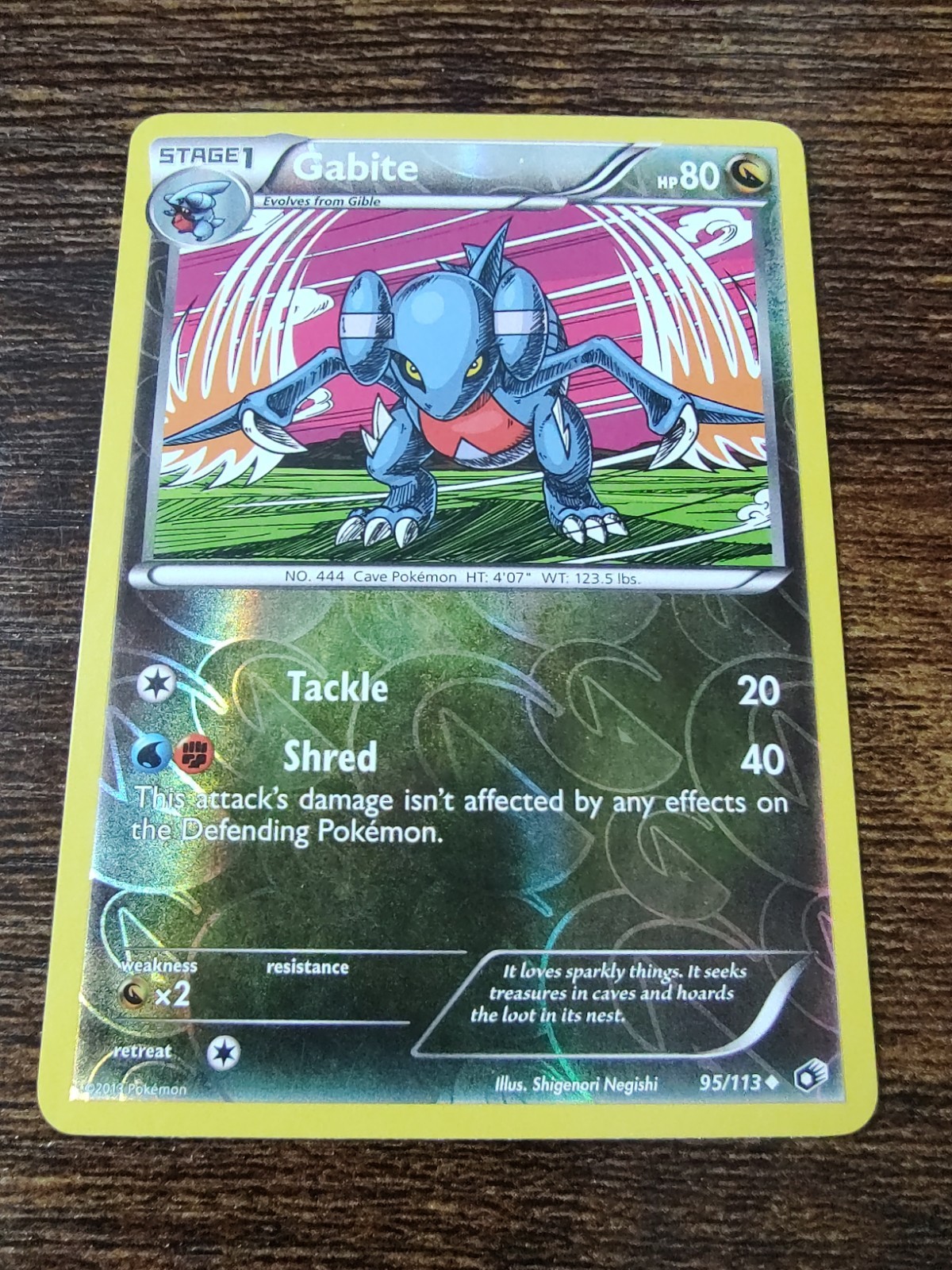 Pokemon Legendary Treasures Gabite 95/113 Reverse Holo