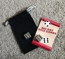 Big Day Dice Games Phillip Morris 2007 Chrome Dice Set Marlboro Birthday Gift