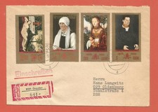 GERMANY – DDR – 1972 – LUCAS CRANACH PAINTINGS – SC #1384-1387 – SET ON COVER