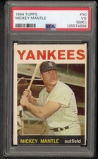 1964Topps Mickey Mantle #50 PSA 3 MISCUT VERY GOOD HOF