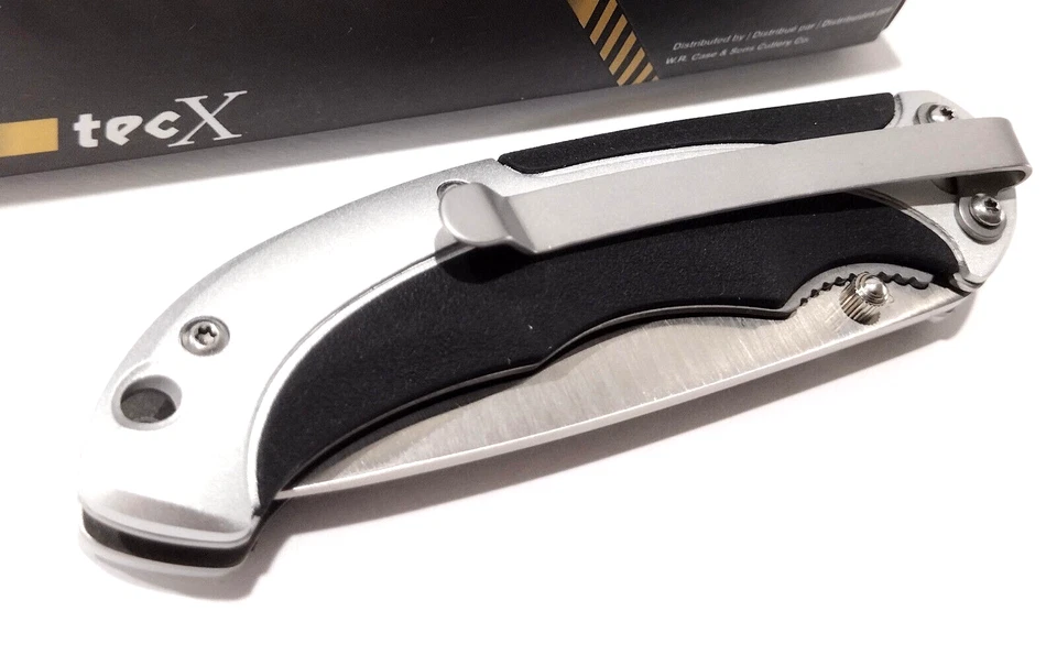Case Cutlery TecX Ballistix Linerlock Black/Sliver Folding Pocket Knife CA75678 - Image 4 of 4
