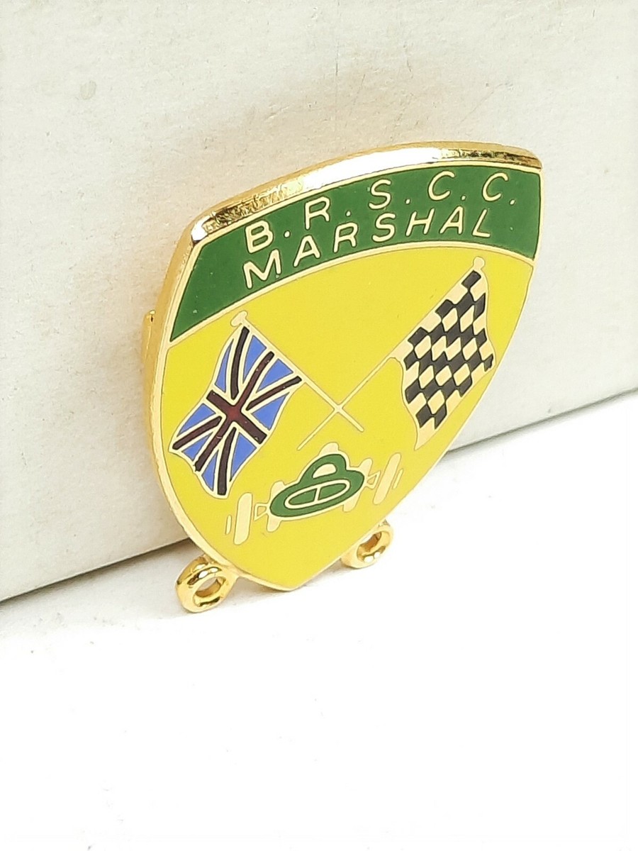 VINTAGE B.R.S.C.C. MARSHALL BRITISH RACING SPORTS CAR CLUB LAPEL 