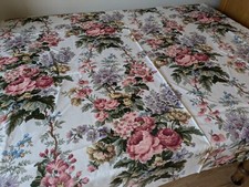 Cotton Fabric 1 METER Sanderson Cabbage Rose Floral Shabby Chic Interiors New
