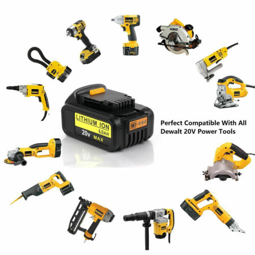 FOR DEWALT 20 Volt MAX Lithium 20V Battery DCB200 DCB206 DCB201 Replacement - Picture 7 of 18