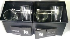Nespresso 2 X 2 Pure Recipe Glasses 2 X 2 Spoons With Sku 3665/2,New