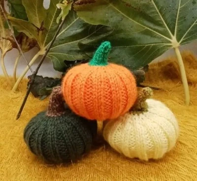 Autumn 🍂 KNITTING PATTERN Munchkin Pumpkin Decoration/Garland EASY Halloween 🎃