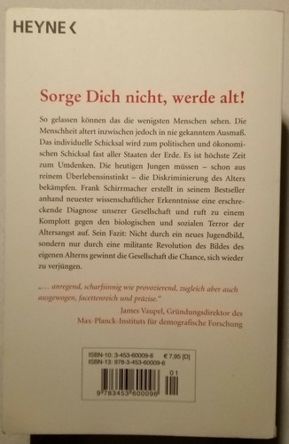 Das Methusalem-Komplott von Frank Schirrmacher (2005, Taschenbuch) - Bild 2 von 2