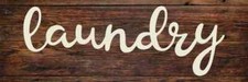 Laundry Rustic Looking Wood Sign Wall D cor Gift B3-06180028099