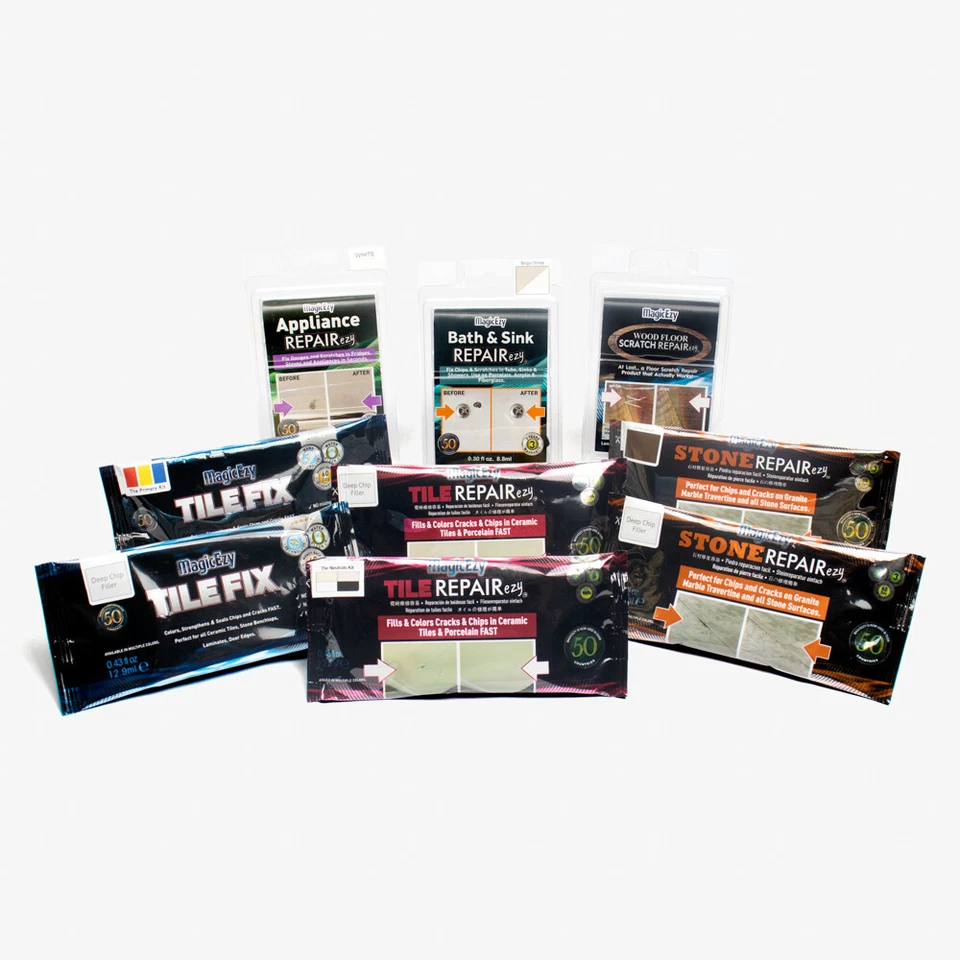 Tile Fix (Black and White) Fix Chips & Cracks in Ceramic Tiles - MagicEzy - Image 2 of 3